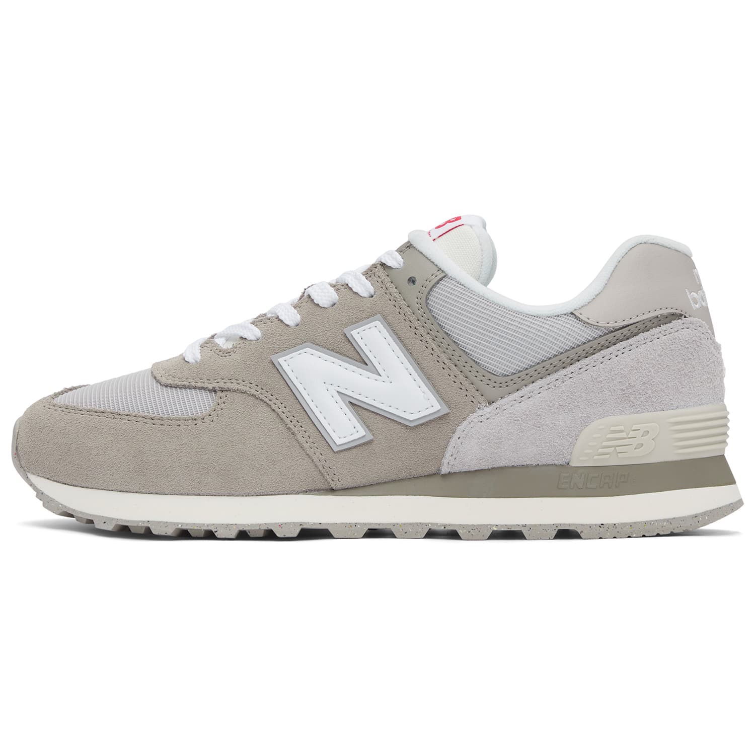 Кроссовки New Balance NB 574 Текстиль Спилок коровьей кожи Низкие кроссовки для бега Унисекс Серый - изображение 1