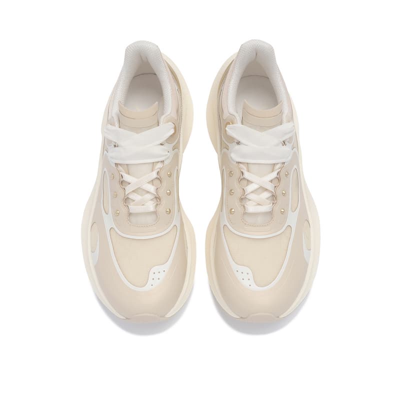 Кроссовки LI-NING 1990 Classic Series Универсальный удобный спортивный Износостойкий Легкий Лоу-топы Повседневный Простой хаки Женский - изображение 3