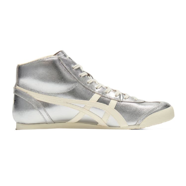 Кроссовки Onitsuka Tiger Mexico Mid Runner Устойчивый к истиранию MID Повседневная обувь Унисекс Серебряный - изображение 2
