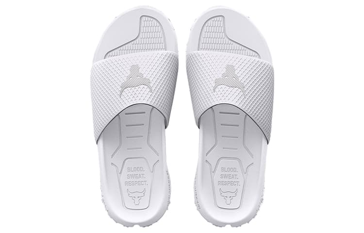 Сандалии Under Armour Project Rock Slides White - изображение 4