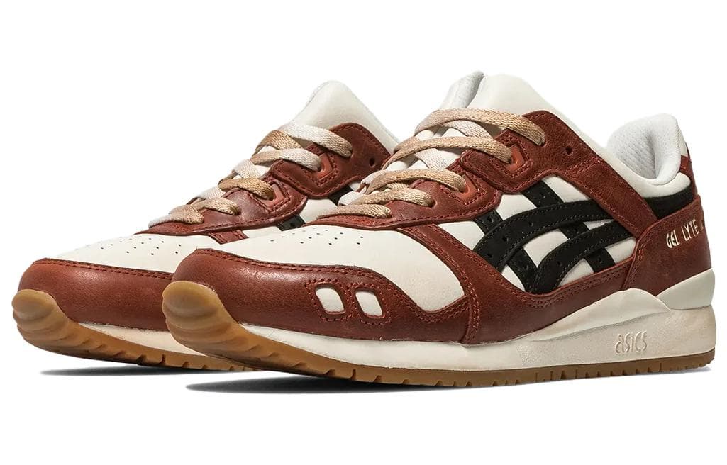 Кроссовки Asics Gel Lyte 3 Low Топ Повседневная обувь Унисекс Кремовая текстура - изображение 2