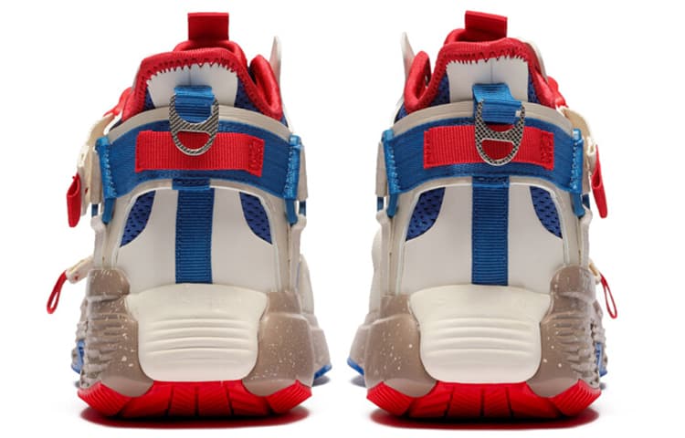 Кроссовки 361° Fashion Mid Sneakers White Blue - изображение 3