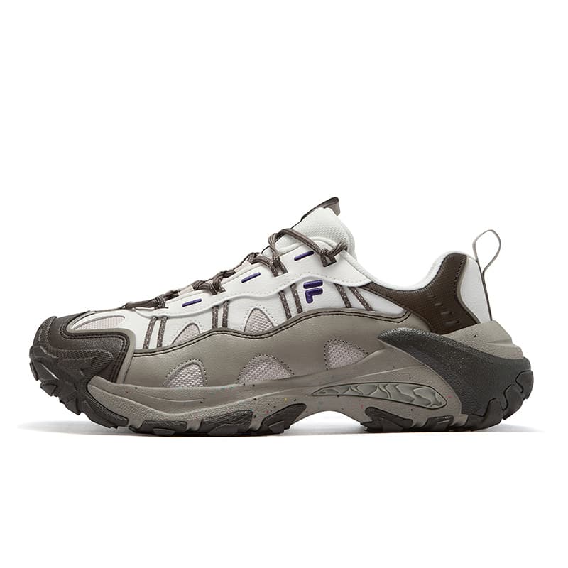 Кроссовки FILA FUSION EXOCET II Mountains Shoe 2 Текстиль Синтетическая кожа Низкий верх Повседневная обувь Мужская Снежно-серый - изображение 1