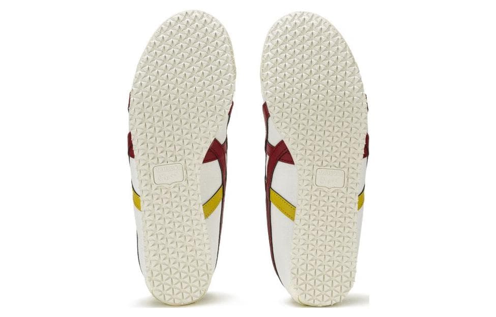 Кроссовки Onitsuka Tiger MEXICO 66 Текстиль Синтетическая кожа Амортизация Противоскользящий Устойчивый к истиранию Низкий верх - изображение 6