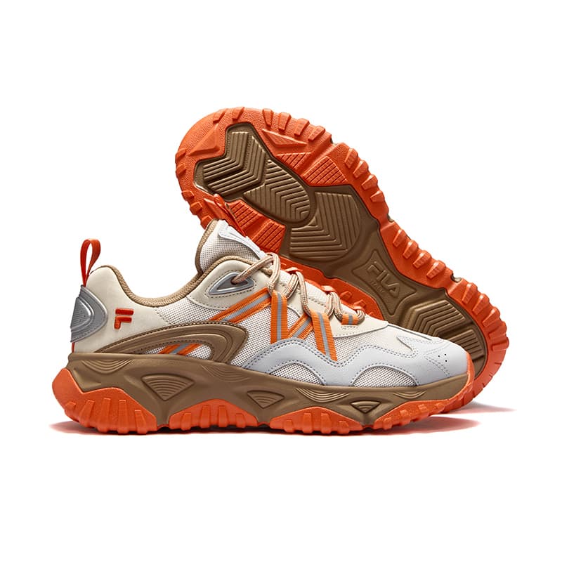 Кроссовки FILA FUSION FREEROAM Wander Shoes Дышащий Легкий Низкий Верх Повседневная Обувь Мужская Молочно-Белая - изображение 7