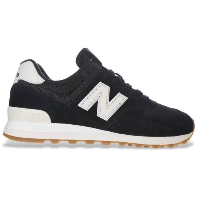 Кроссовки New Balance NB 574 Устойчивая к истиранию Низкая Повседневная Обувь Унисекс Черная - изображение 2