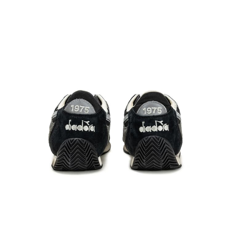 Кроссовки Diadora Equipe противоскользящие низкие повседневные мужские туфли черного цвета - изображение 3