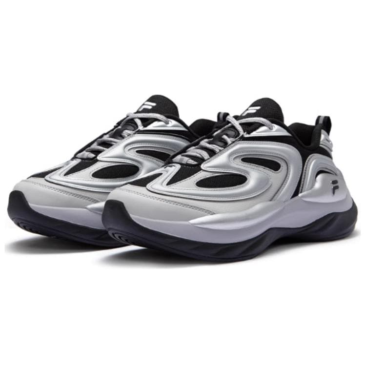 Кроссовки FILA FUSION BUZZARD Meteorite Shoes Износостойкие и Легкие Низкие Повседневные Мужские Черные Серые - изображение 6