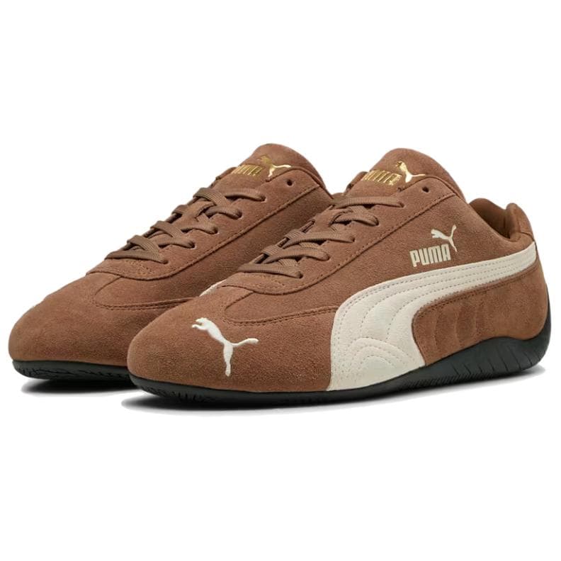 Кроссовки PUMA Speedcat Коровья кожа Низкий топ Повседневная обувь Унисекс Кофейный - изображение 3