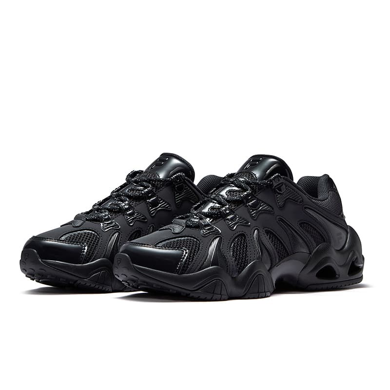 Кроссовки FILA FUSION Jagger 2050 Когтеточные туфли Низкий Топ Повседневная обувь Женская Скачущий конь Черный - изображение 2