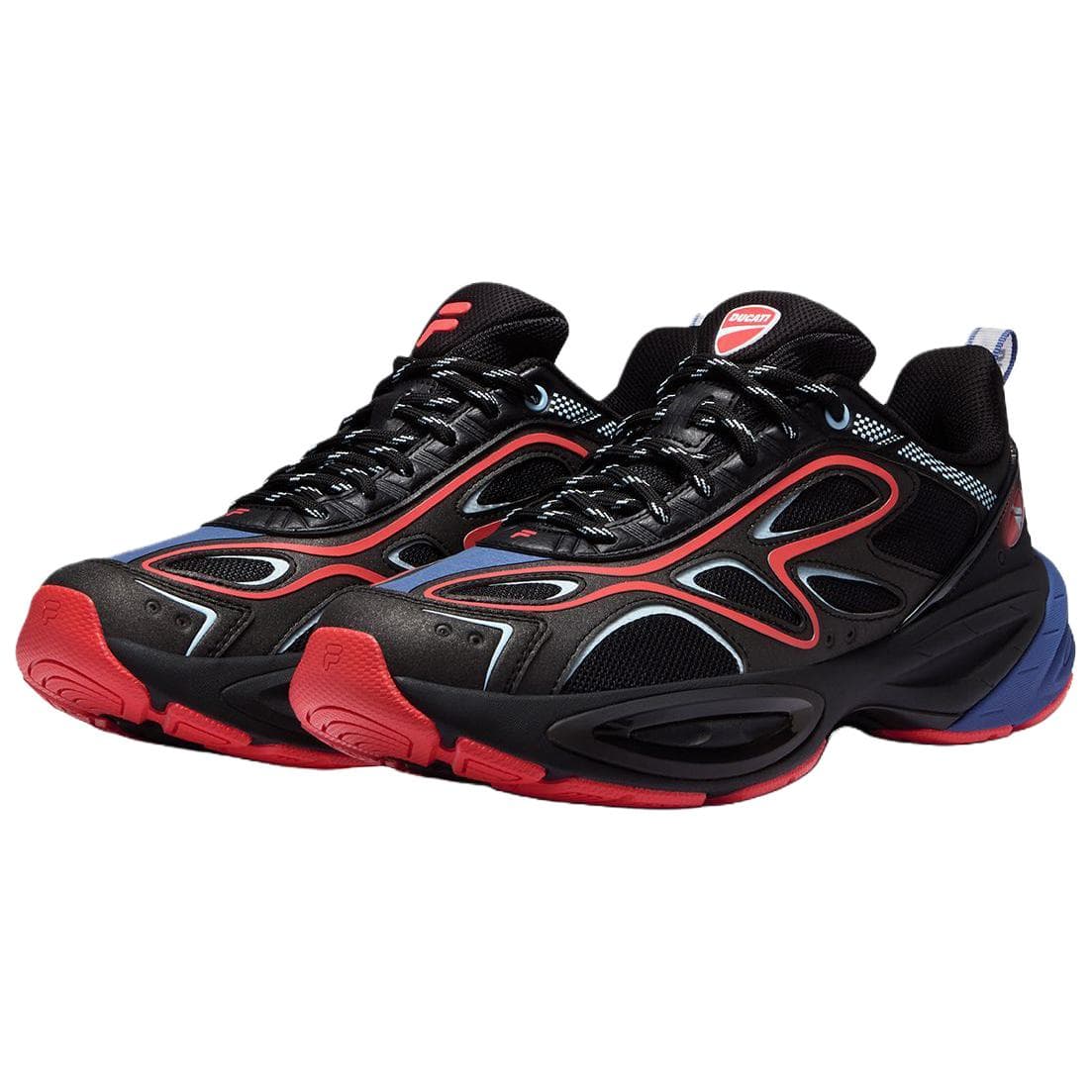 Кроссовки Дукати x FILA FUSION BUZZARD II X DUCATI Meteorite Shoes 2 Устойчивая к истиранию низкая повседневная обувь для мужчин - изображение 2