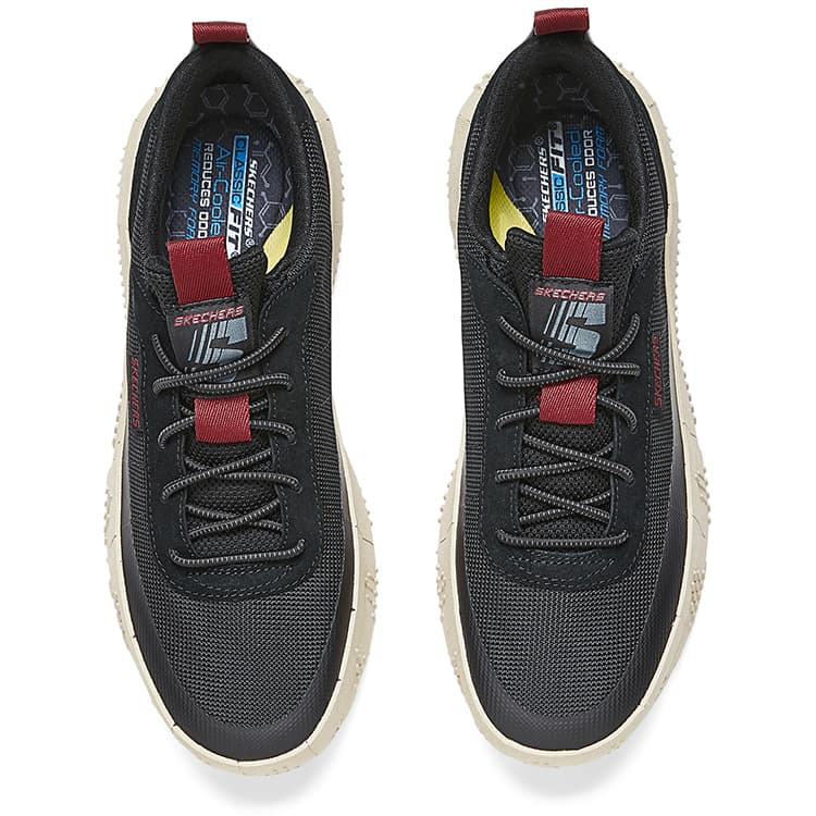 Кроссовки Skechers REVO Kelce Износостойкая и Легкая Низкий Верх Повседневная Обувь Мужская Черная - изображение 4