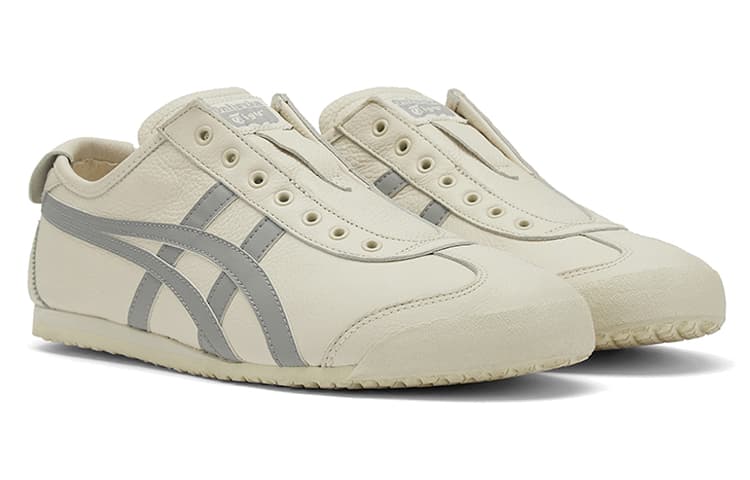 Кроссовки Onitsuka Tiger Mexico 66 Slip-On White Grey - изображение 3