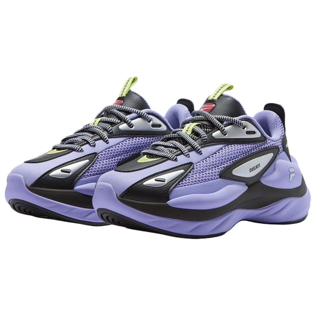 Кроссовки Дукати x FILA FUSION BUZZARD Meteorite Shoes Повседневная обувь Женская Фиолетовая - изображение 2