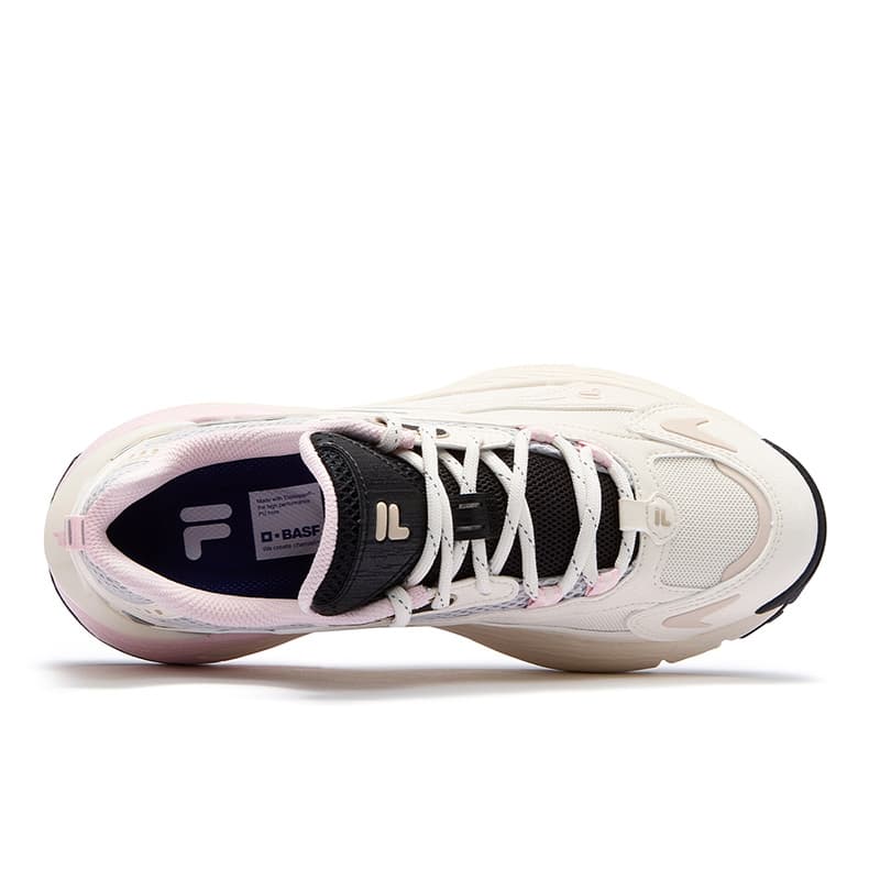 Кроссовки FILA FUSION Ring Low Top Повседневная обувь Женская Молочный Белый Антарктический Серый - изображение 3