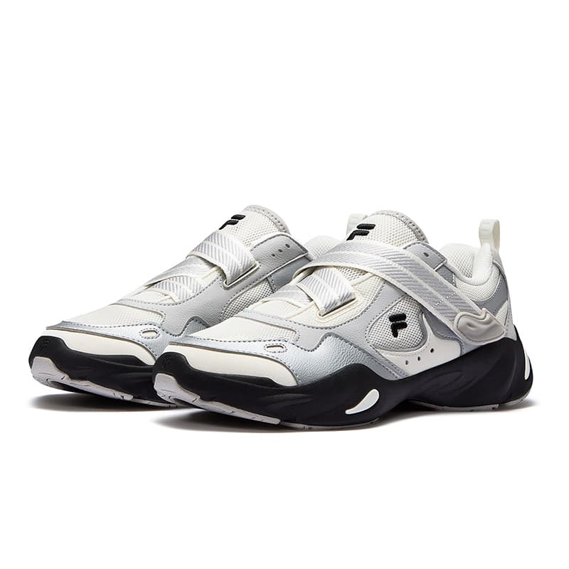 Кроссовки FILA FUSION EVA SLIM Waterdrop Shoes Текстиль Синтетическая кожа Низкий верх Повседневная обувь Женская Снег Черный - изображение 2