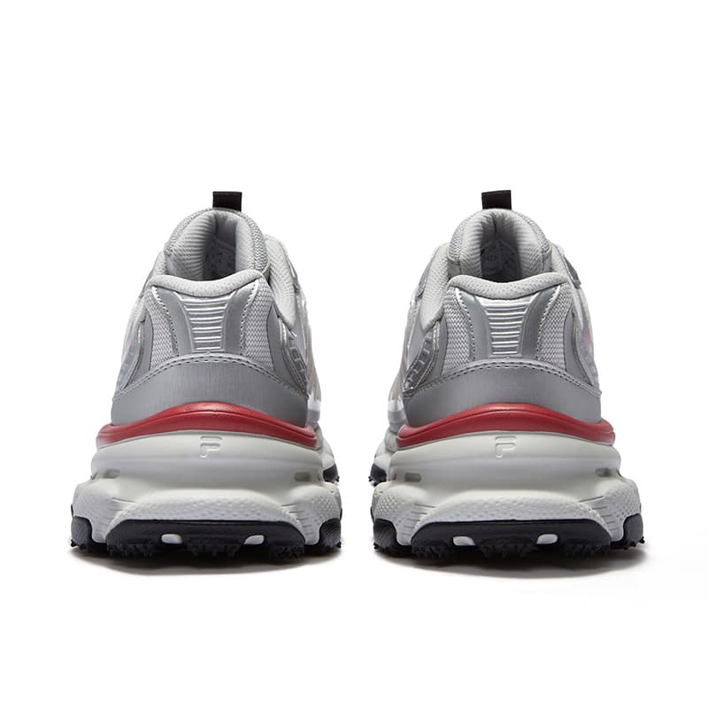 Кроссовки FILA FUSION BRACKET Starship Shoes Starship Устойчивый к истиранию Низкий Топ Повседневная обувь Мужская Серый Красный - изображение 4