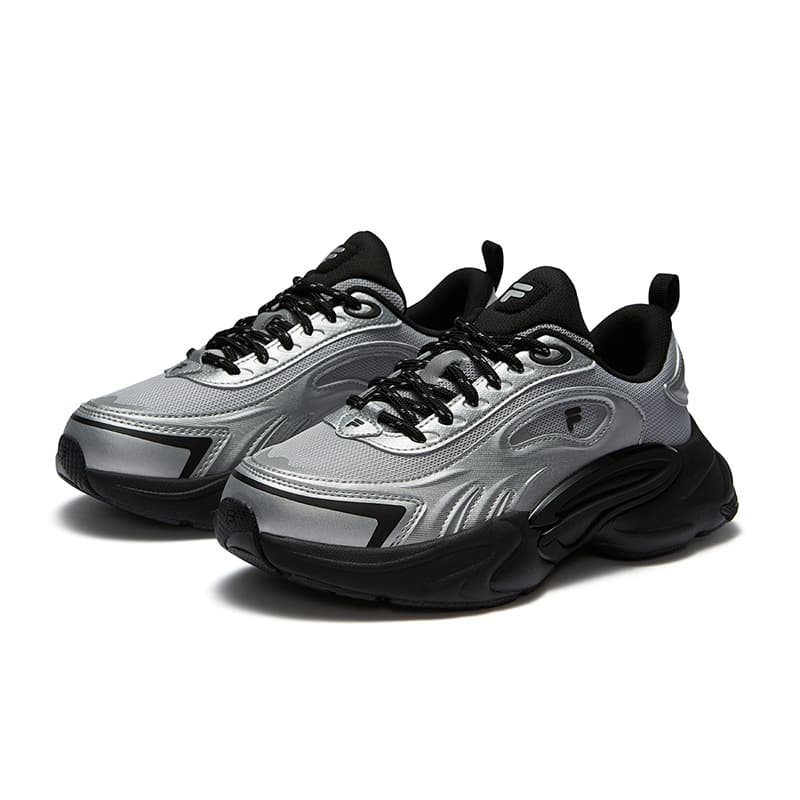 Кроссовки FILA FUSION FORCE Gravity Shoes Low Топ Повседневная обувь Женские Серебристый Серый Черный - изображение 2