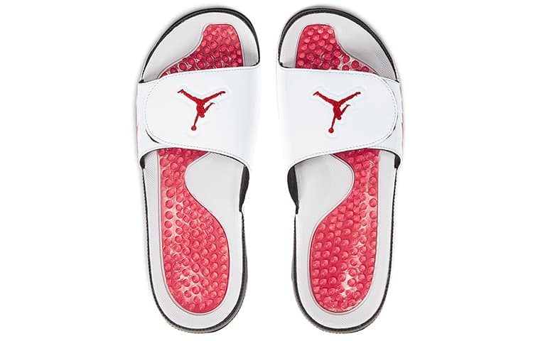Сандалии Jordan Hydro 5 Retro Slide White Red - изображение 3