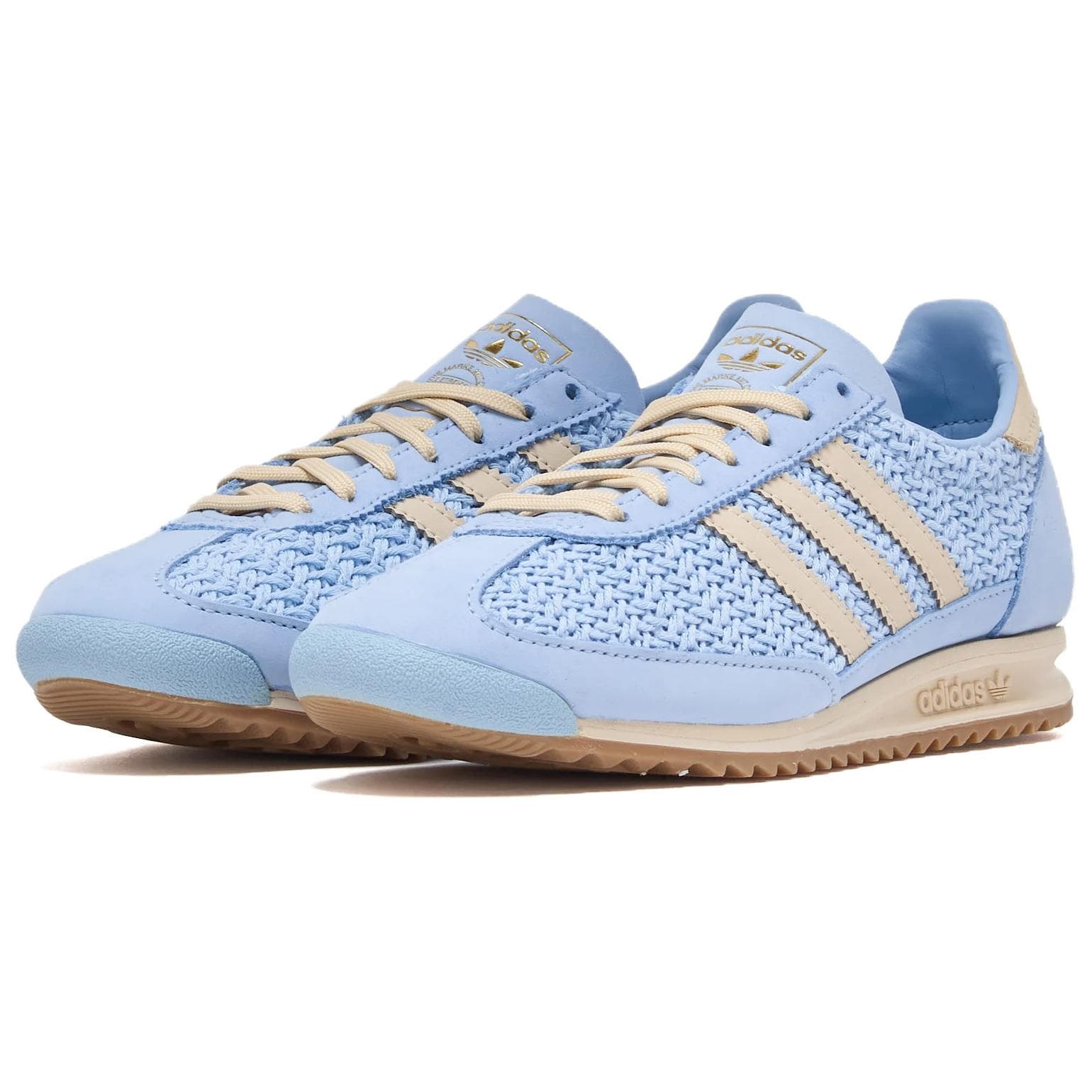 Кроссовки Adidas Originals SL 72 OG Устойчивый к истиранию Низкий Топ Повседневная Обувь Женская Синяя - изображение 3