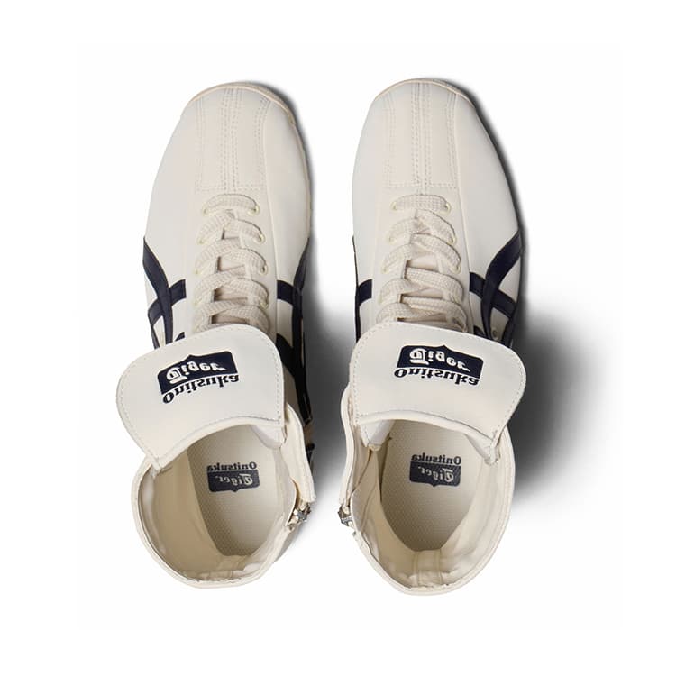 Кроссовки Onitsuka Tiger Mexico 66 BOXING High Топ Повседневная обувь Унисекс Белый и синий цвет - изображение 6