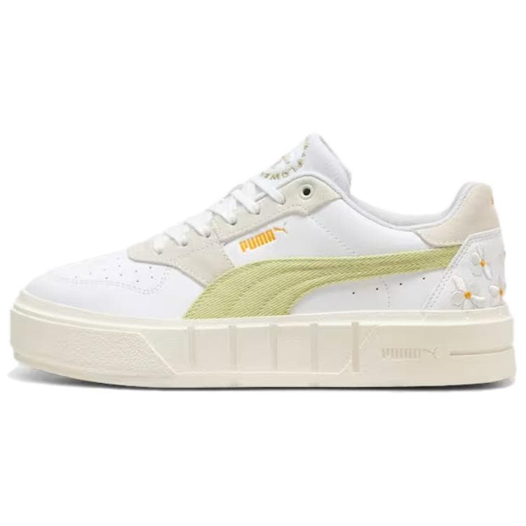 Кроссовки PUMA CALI COURT Модный тренд Низкий Топ Повседневная Обувь Женская Белый Зеленый - изображение 1