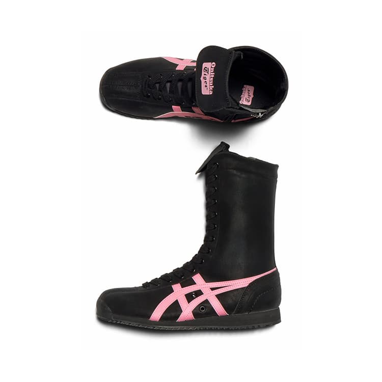 Кроссовки Onitsuka Tiger MEXICO 66 Высокие повседневные кроссовки унисекс черные розовые - изображение 4
