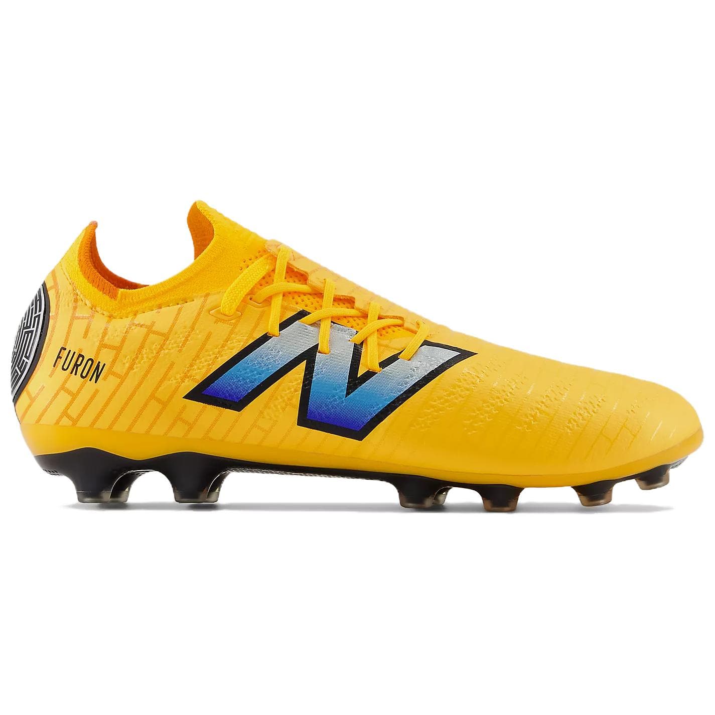 Кроссовки для футбола New Balance FURON PRO V7+ Футбольные бутсы Мужские Желтые - изображение 2