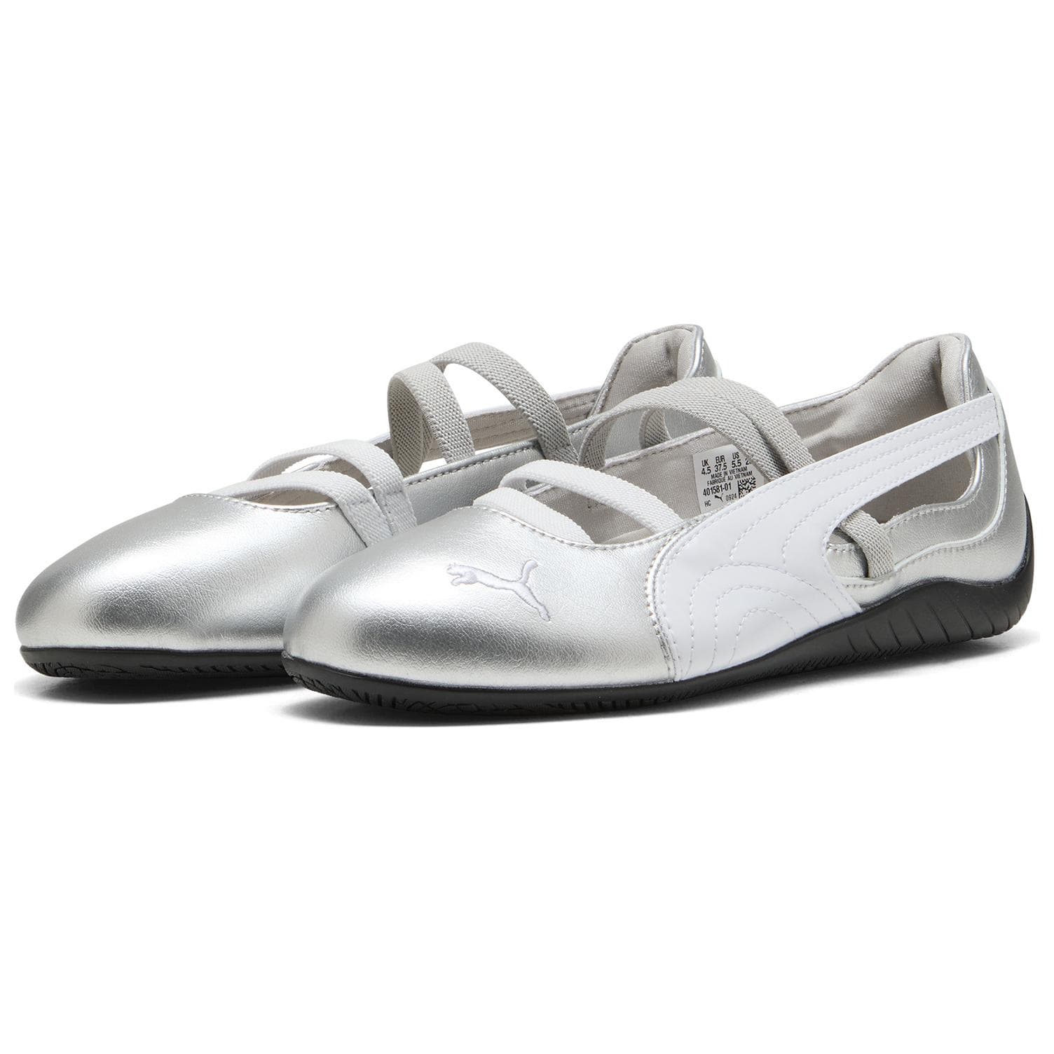 Кроссовки PUMA Speedcat Искусственная кожа Low Топ Повседневная обувь Women's Silver Белый - изображение 3