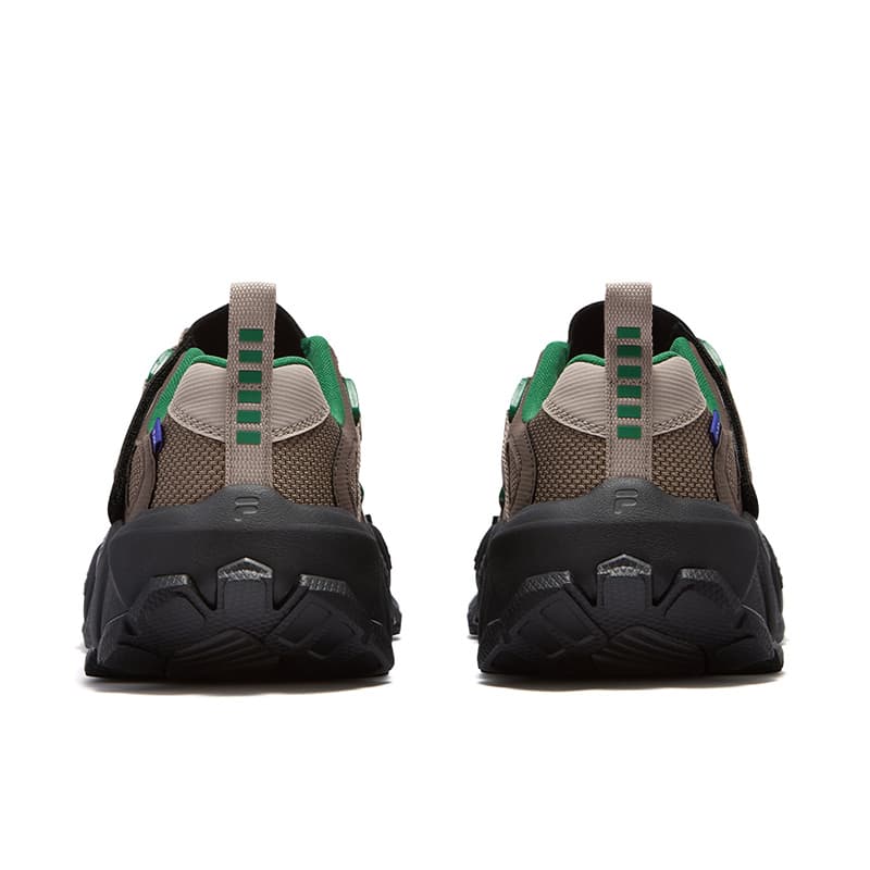 Кроссовки FILA FUSION EXOCET Mountains Shoes NICOLENM Коллаборация Edition Низкий Топ Повседневная обувь Мужская Нефтяной Серый - изображение 5