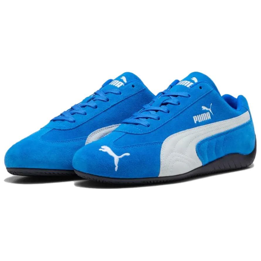 Кроссовки PUMA Speedcat Team Royal Белый Кожа Низкий Верх Повседневная Обувь Унисекс Синий - изображение 3