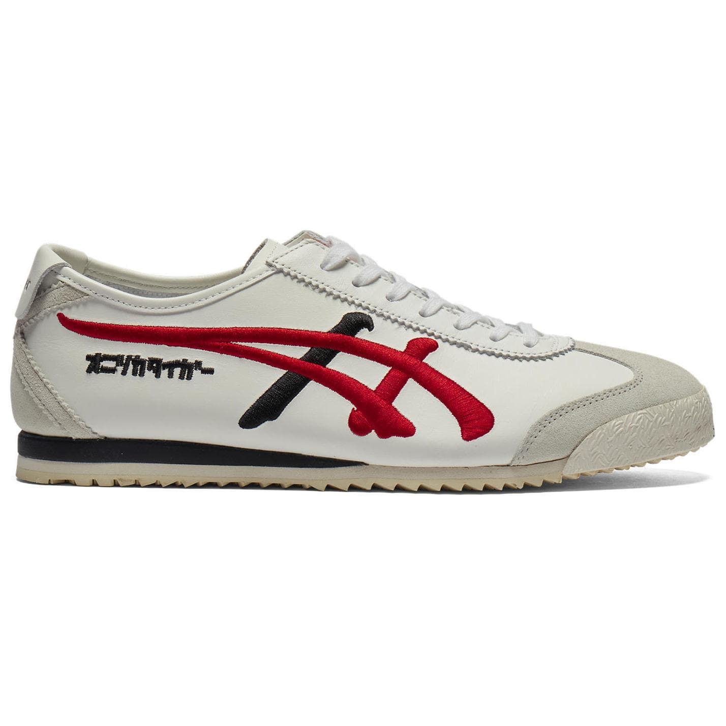 Кроссовки Onitsuka Tiger MEXICO 66 Противоскользящая Устойчивая к истиранию Низкий Топ Повседневная Обувь Унисекс Белый Красный - изображение 2