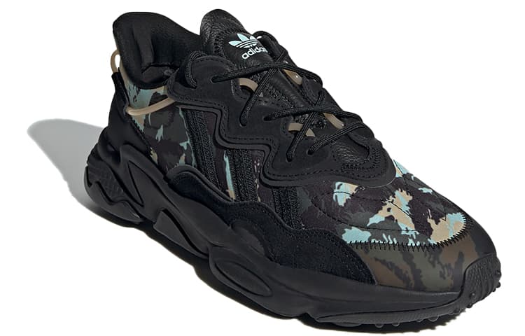 Кроссовки adidas Ozweego Black Yellow Blue - изображение 3