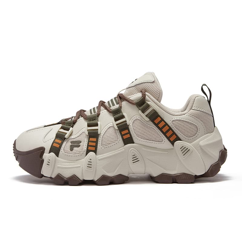 Кроссовки FILA FUSION EXOCET Горная Обувь Устойчивая к Износу Низкий Верх Повседневная Обувь Женская Миндально-Молочный Белый - изображение 1