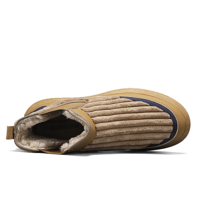 Кроссовки Warrior Slip-On Обувь Без Шнуровки Мода Минималистский Стиль Модный Универсальный Толстый Хлопок с Флисовой Подкладкой - изображение 3