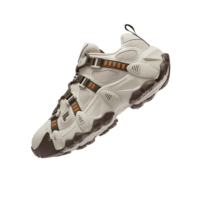 Кроссовки FILA FUSION EXOCET Горная Обувь Устойчивая к Износу Низкий Верх Повседневная Обувь Женская Миндально-Молочный Белый - изображение 4