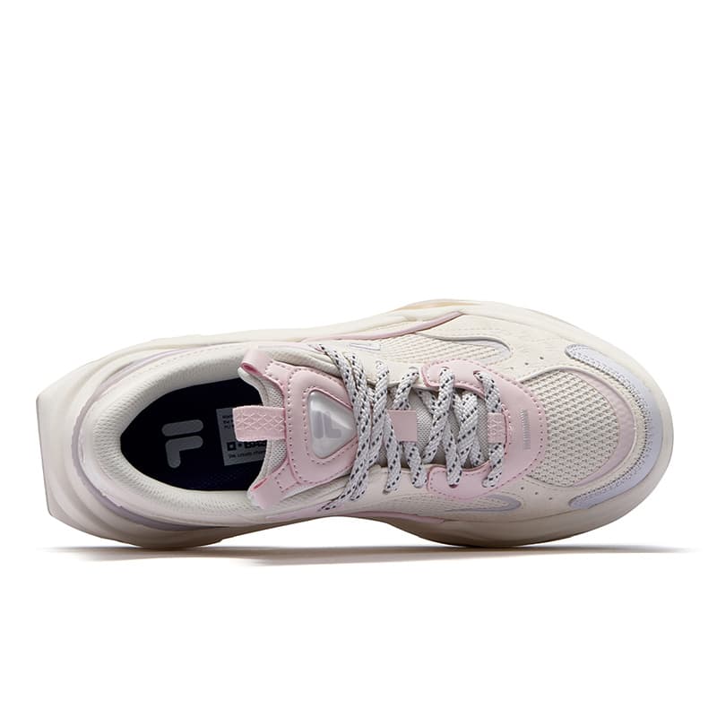 Кроссовки FILA FUSION BIANCO II Низкий Топ Повседневная Обувь Женская Кремово-Серый - изображение 3