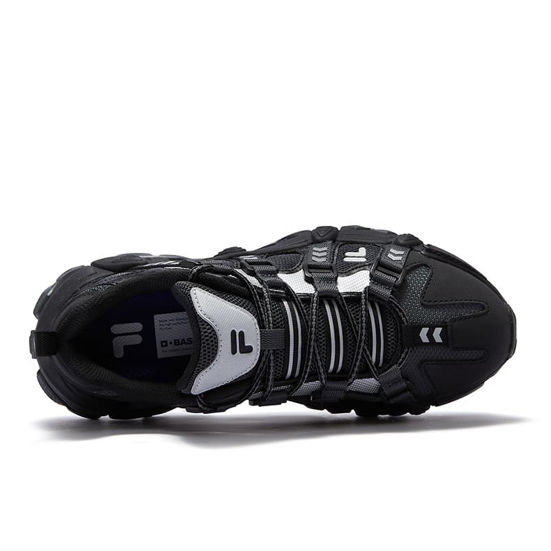 Кроссовки FILA FUSION exocet ii Текстиль Синтетическая кожа Дышащий Низкий верх Повседневная обувь Женский Черный Серый - изображение 3