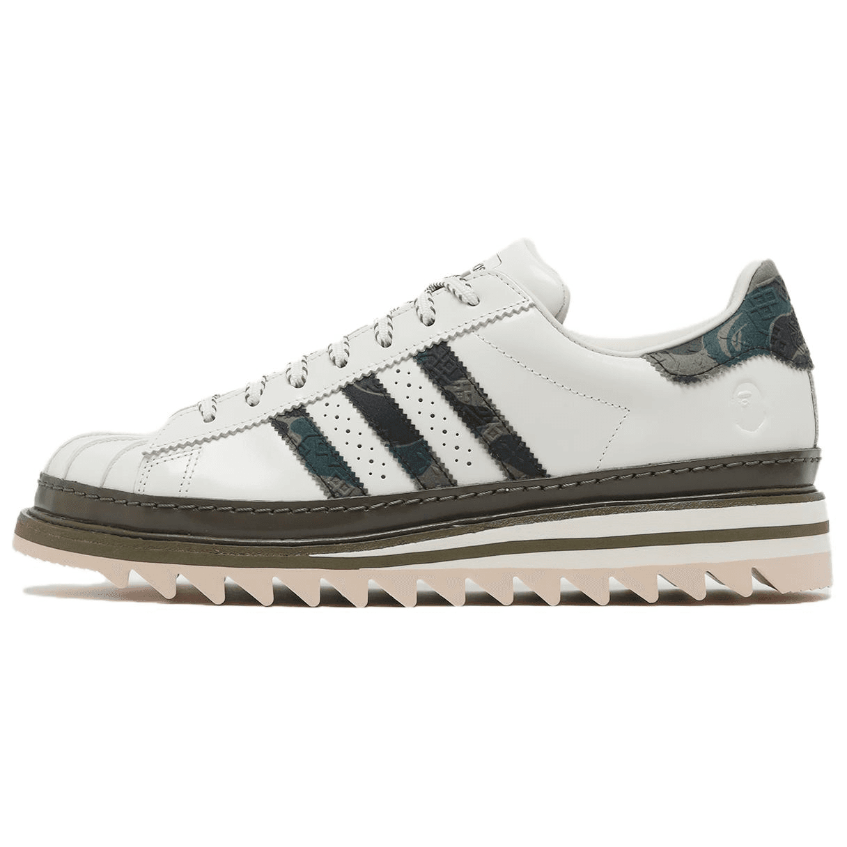 Кроссовки Adidas Originals X CLOT X BAPE Superstar Low Повседневная обувь Унисекс Белая - изображение 1