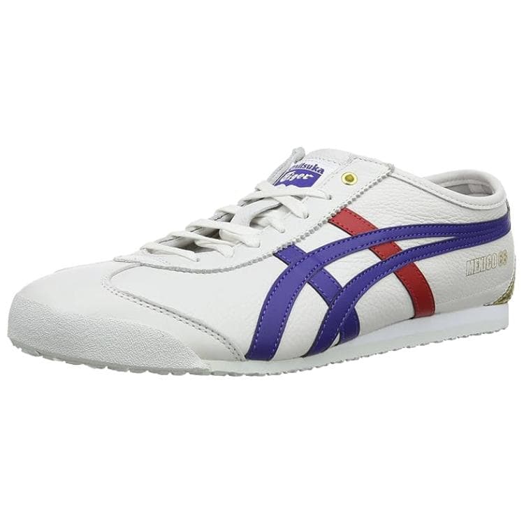 Кроссовки Onitsuka Tiger MEXICO 66 Устойчивый к истиранию Низкий верх Повседневная обувь Унисекс Белый Синий - изображение 3