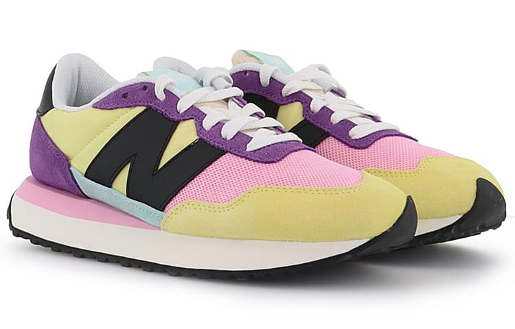Кроссовки New Balance 237 Yellow Purple Pink - изображение 3