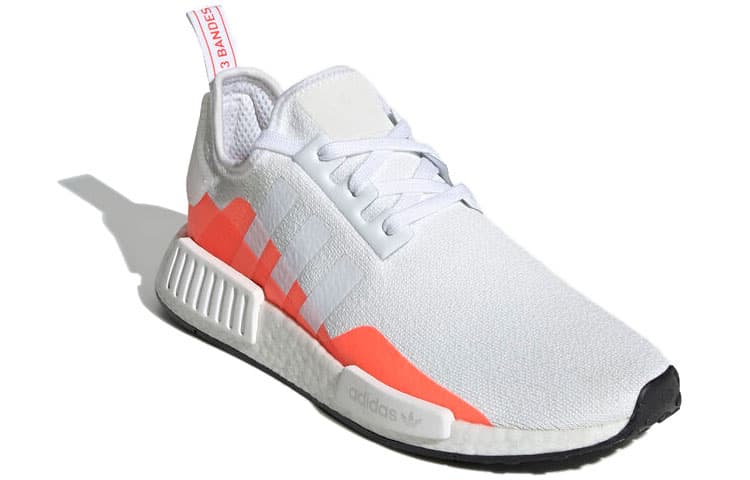 Кроссовки adidas NMD_R1 White Orange - изображение 2