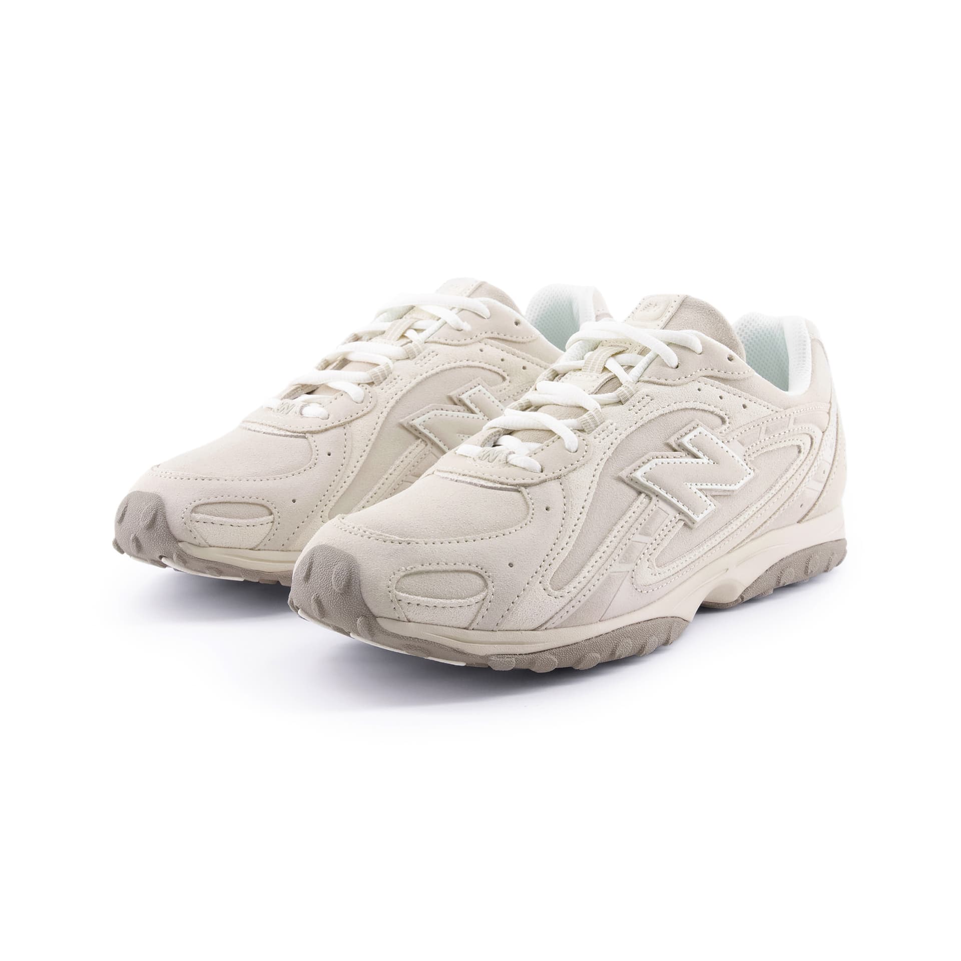 Кроссовки New Balance 204L Устойчивый к истиранию Низкий Топ Повседневная Обувь Унисекс Бежевый Серый - изображение 2