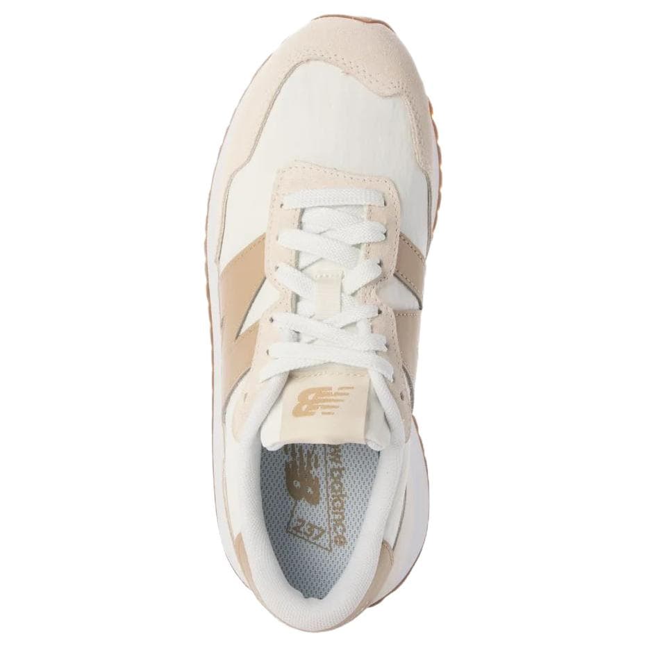 Кроссовки New Balance NB 237 Кожаная Низкая Повседневная Обувь Женская Бежевая - изображение 4