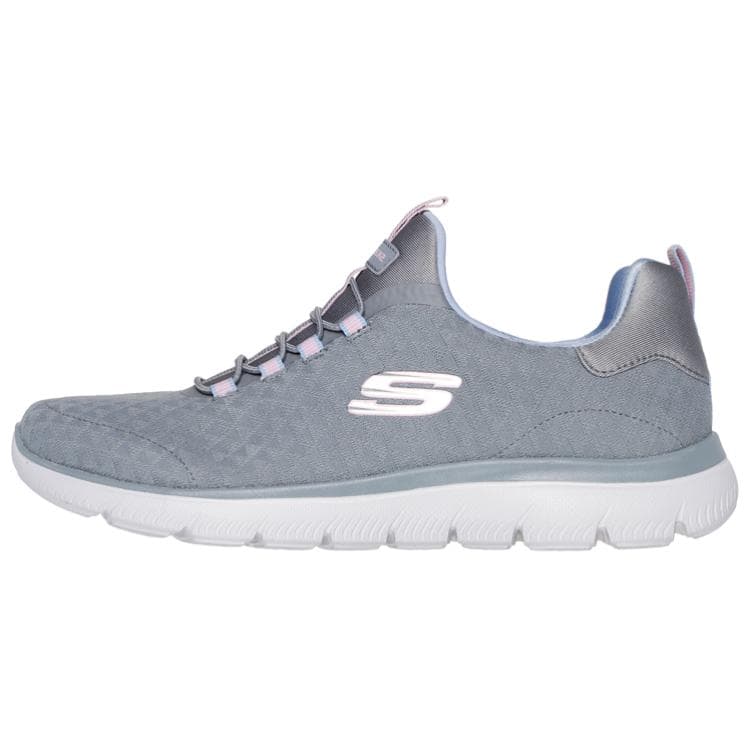 Кроссовки Skechers Summits Устойчивые к истиранию Низкие повседневные кроссовки Женские Серые - изображение 1