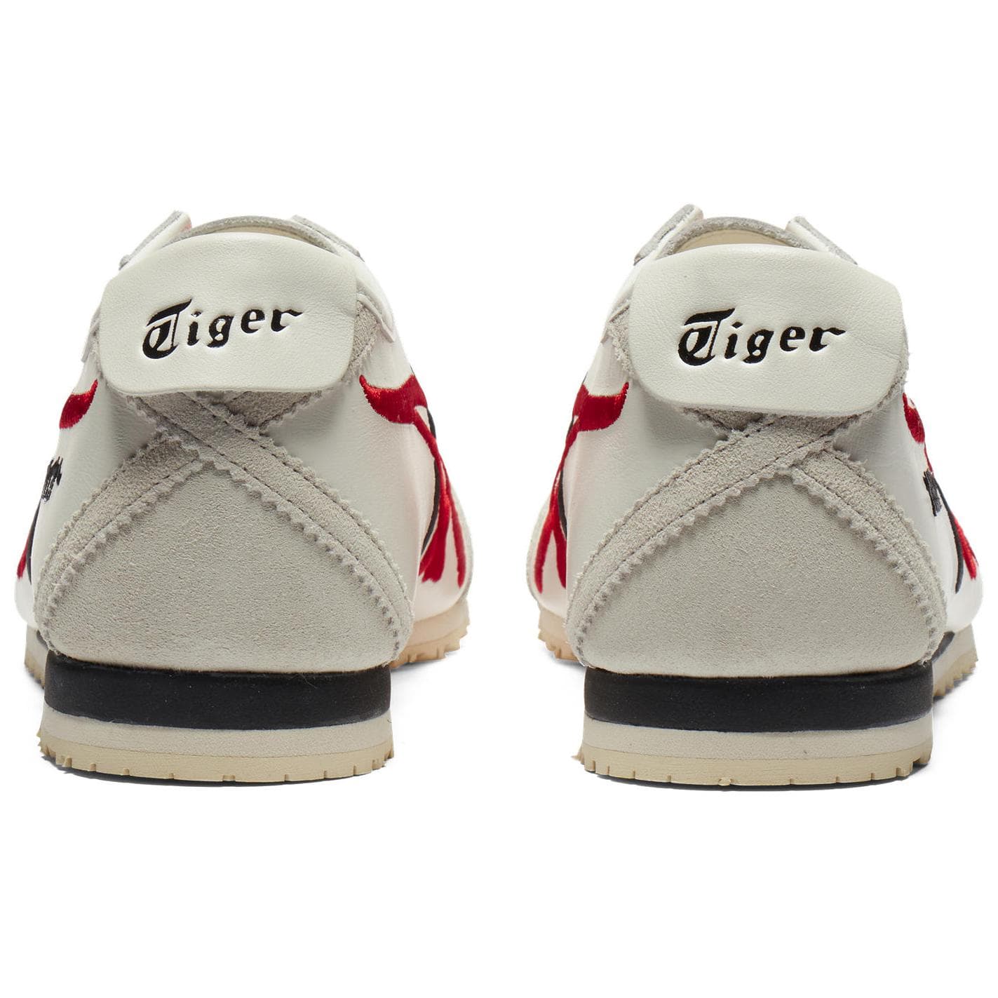 Кроссовки Onitsuka Tiger MEXICO 66 Противоскользящая Устойчивая к истиранию Низкий Топ Повседневная Обувь Унисекс Белый Красный - изображение 5