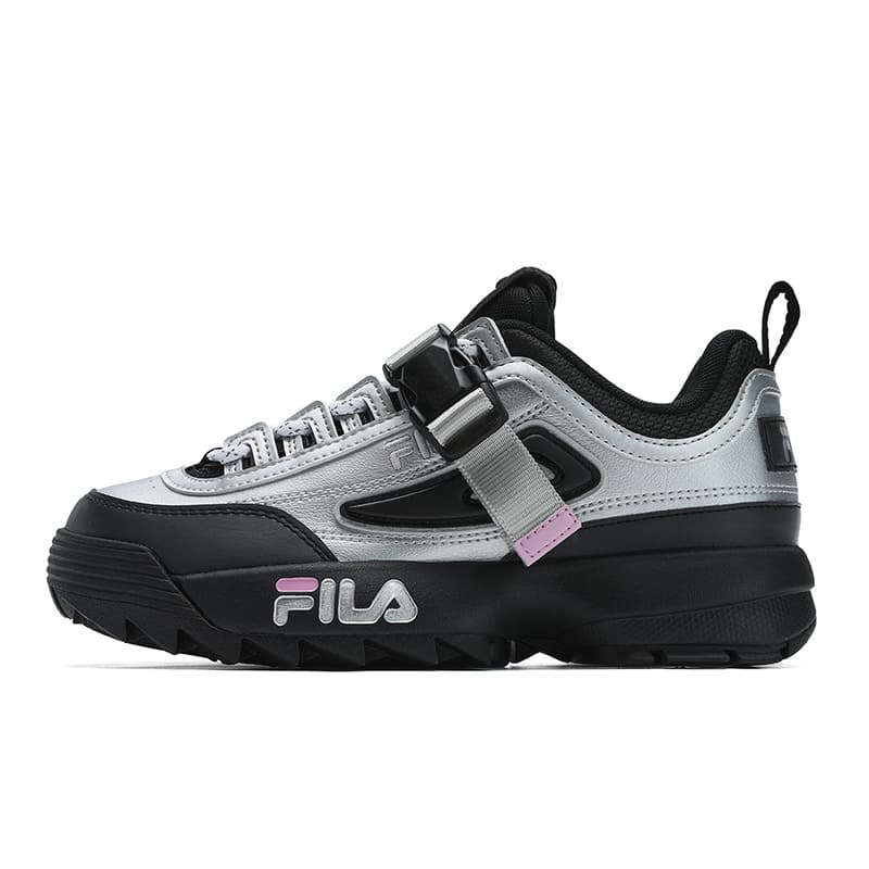 Кроссовки FILA Disruptor 2 Low Топ Повседневная обувь Женская Серебряный Черный - изображение 1