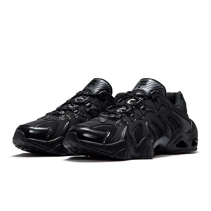 Кроссовки FILA FUSION Jagger 2050 Когтеточные туфли Низкий Топ Повседневная обувь Мужская Скачущий конь Черный - изображение 2