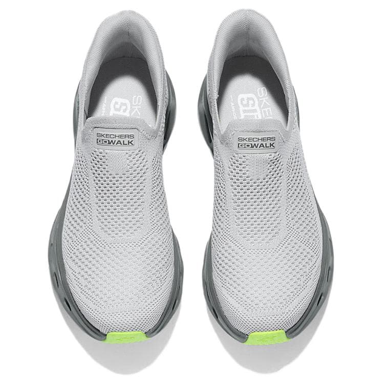 Кроссовки Skechers MEN'S GO WALK Устойчивые к истиранию Низкие Кроссовки для ходьбы Мужские Светло-серые - изображение 3