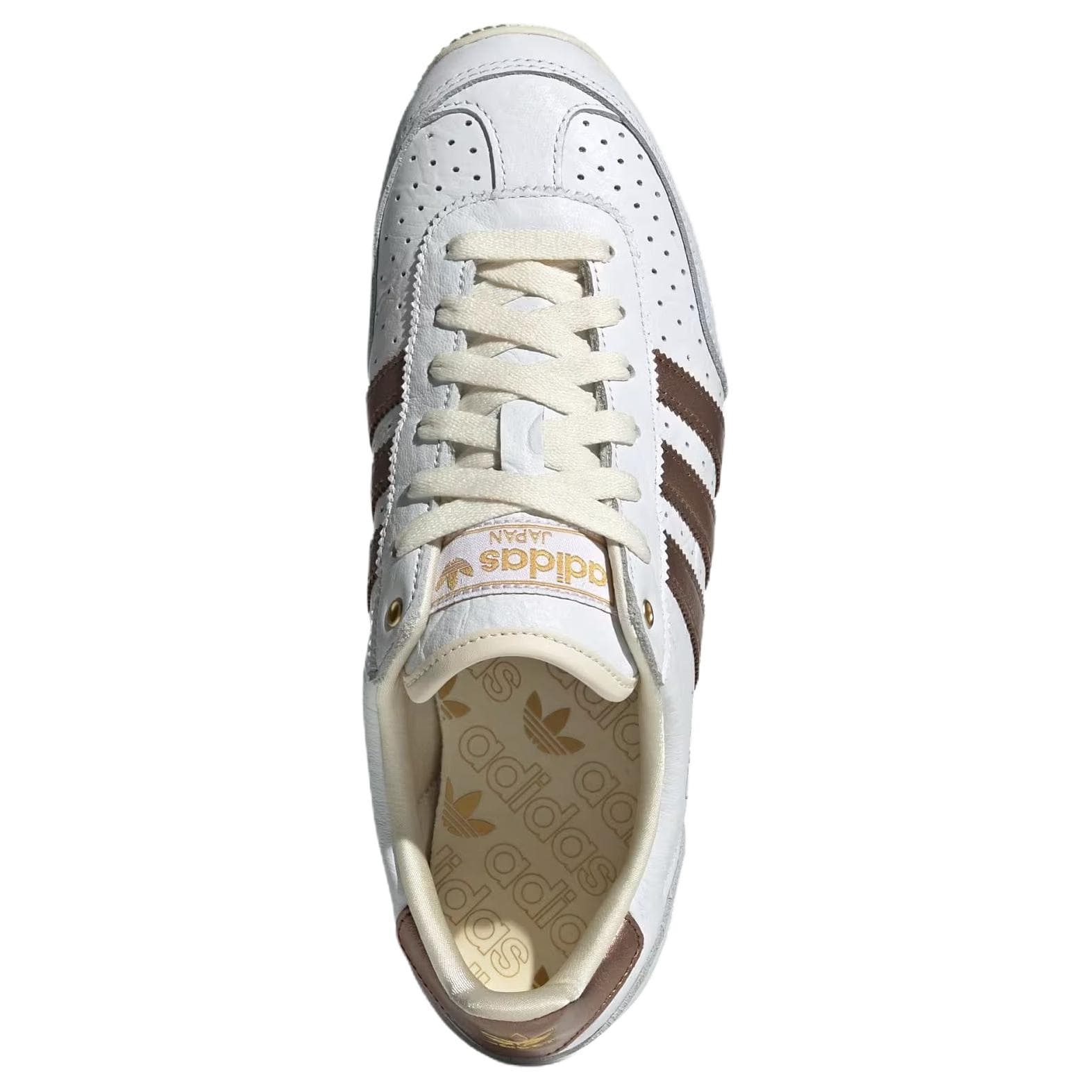 Кроссовки Adidas Originals Япония Устойчивая к истиранию Низкая Повседневная Обувь Женская Белый Коричневый - изображение 5